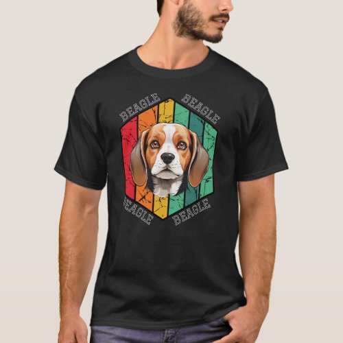 Beagle Retro Vintage Design T_Shirt