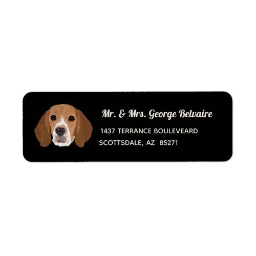 Beagle Return Address Label