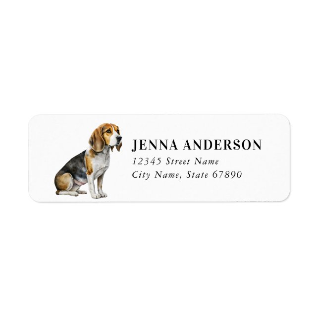 Beagle Return Address Label (Front)