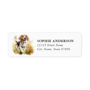 Beagle Return Address Label