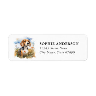 Beagle Return Address Label