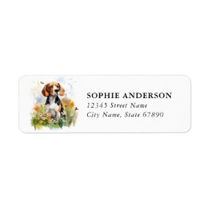 Beagle Return Address Label