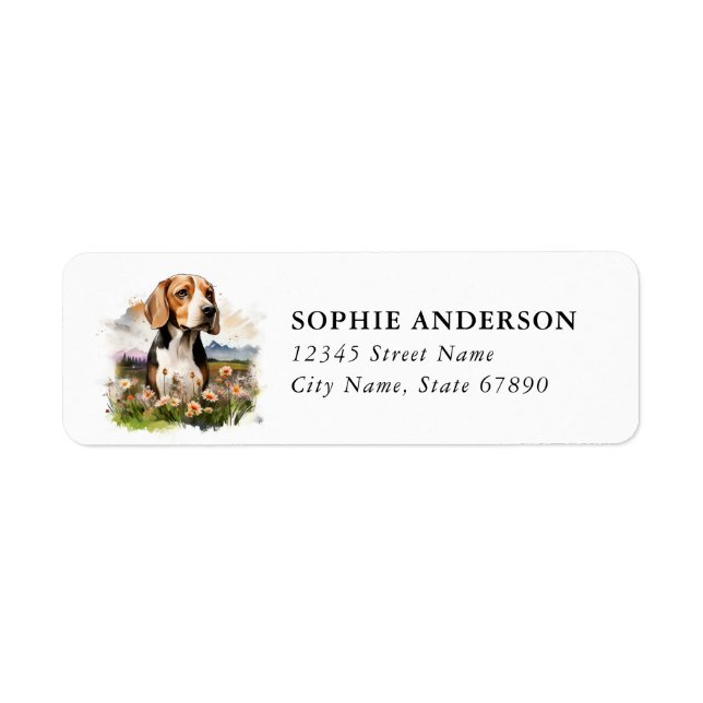 Beagle Return Address Label (Front)
