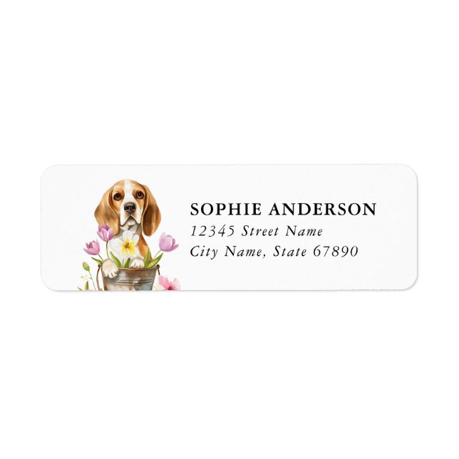 Beagle Return Address Label (Front)