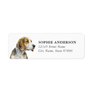 Beagle Return Address Label