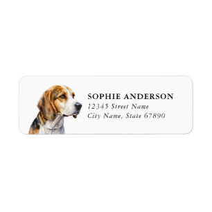 Beagle Return Address Label