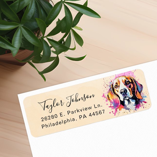 Beagle Return Address Label (Creator Uploaded)
