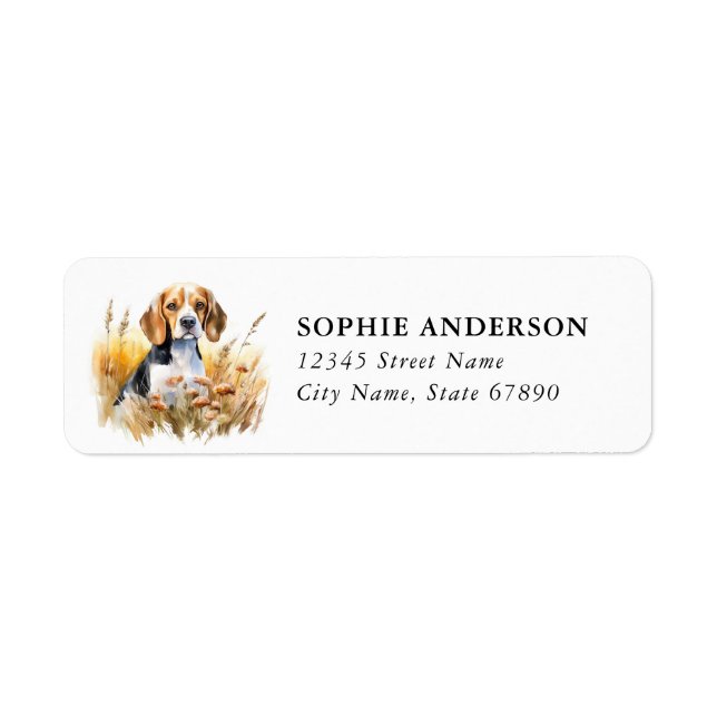 Beagle Return Address Label (Front)