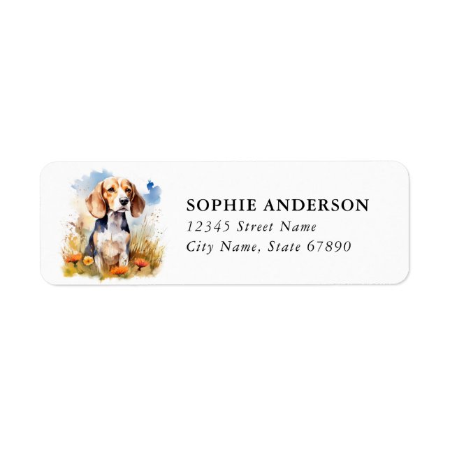 Beagle Return Address Label (Front)
