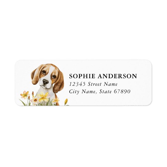 Beagle Return Address Label (Front)