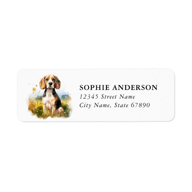 Beagle Return Address Label (Front)