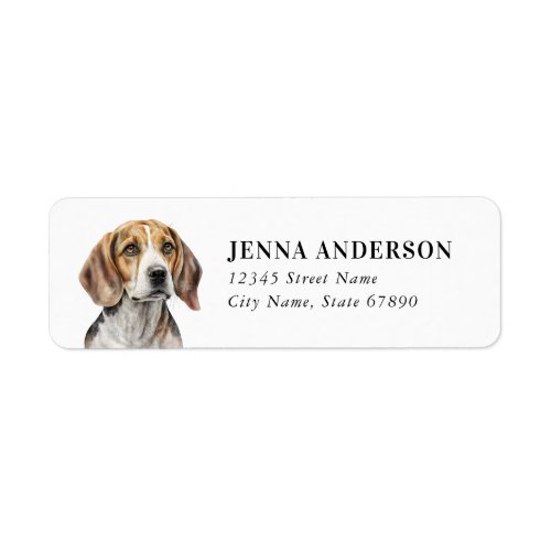 Beagle Return Address Label