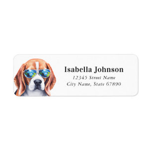 Beagle Return Address Labels
