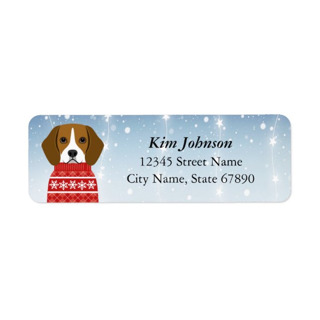 Beagle Return Address Labels (Front)