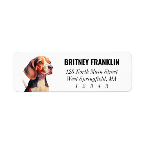 Beagle Return Address Labels