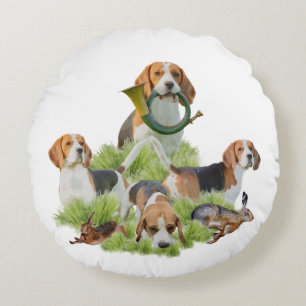 Beagle     round pillow