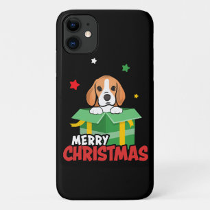 Beagle Santa Dog Lovers Merry Christmas Xmas iPhone 11 Case