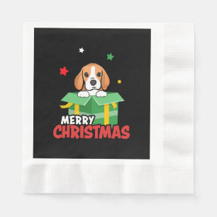 Beagle Santa Dog Lovers Merry Christmas Xmas  Napkins