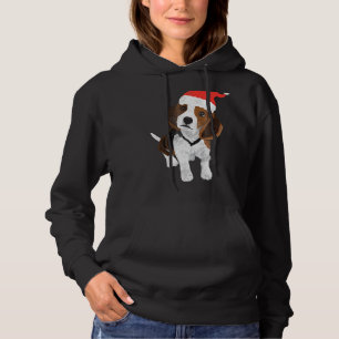 Beagle Santa Ha Merry Christmas Beagle Hoodie