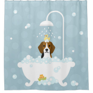 Beagle Shower Curtain