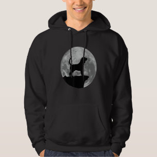 Beagle Silhouette In The Moon Halloween Costume Hoodie