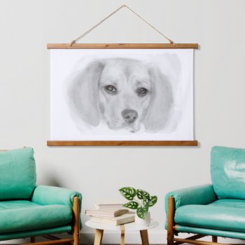 Beagle Sketch  Hanging Tapestry by Mousefx at Zazzle