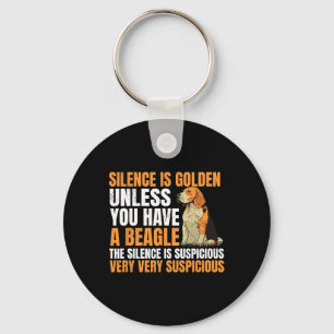 Beagle Small Scent Dog Hunting Pet Breeder Silence Keychain