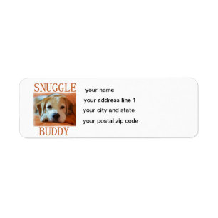 beagle snuggle buddy label