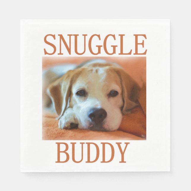 beagle snuggle buddy napkins (Front)
