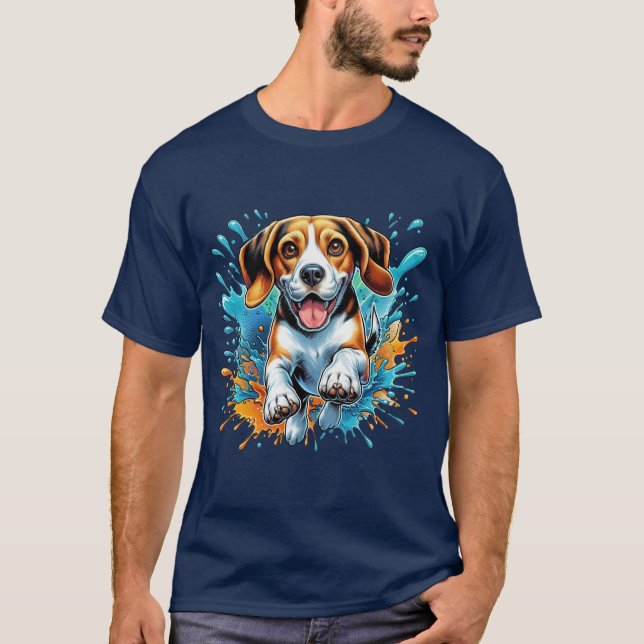 Beagle Splash of Color T-Shirt (Front)