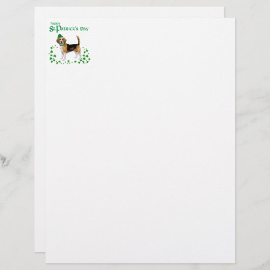 Beagle St Patricks Day (Front/Back)