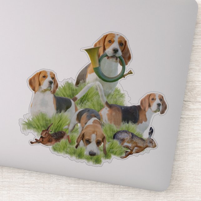 Beagle  sticker (Detail)