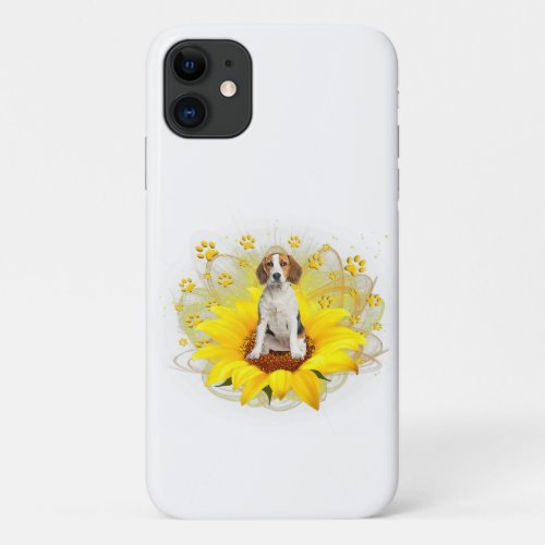 Beagle Sunshine Dog Love_r Dad Mom Boy Girl Funny iPhone 11 Case