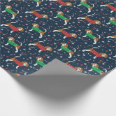 Beagle wrapping outlet paper