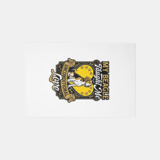 Beagle Taught Me Unconditional Love Dog Heart Paws Rug