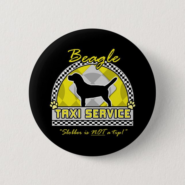 Beagle Taxi Service Button (Front)