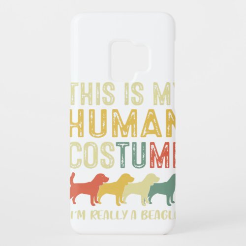 Beagle This Is My Human Costume  Dog Lover Case_Mate Samsung Galaxy S9 Case