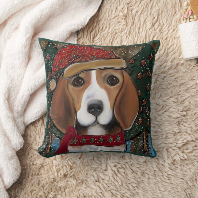 Beagle Throw Pillow (Blanket)