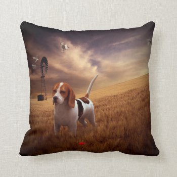 Beagle Throw Pillow by CaptainScratch at Zazzle