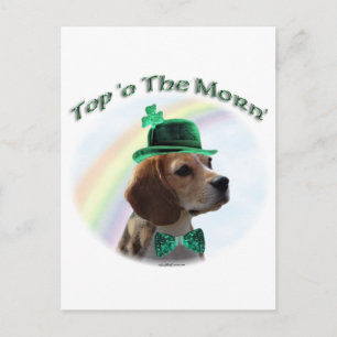 Beagle Top of the Morn'; Beagle St. Patrick's day Postcard