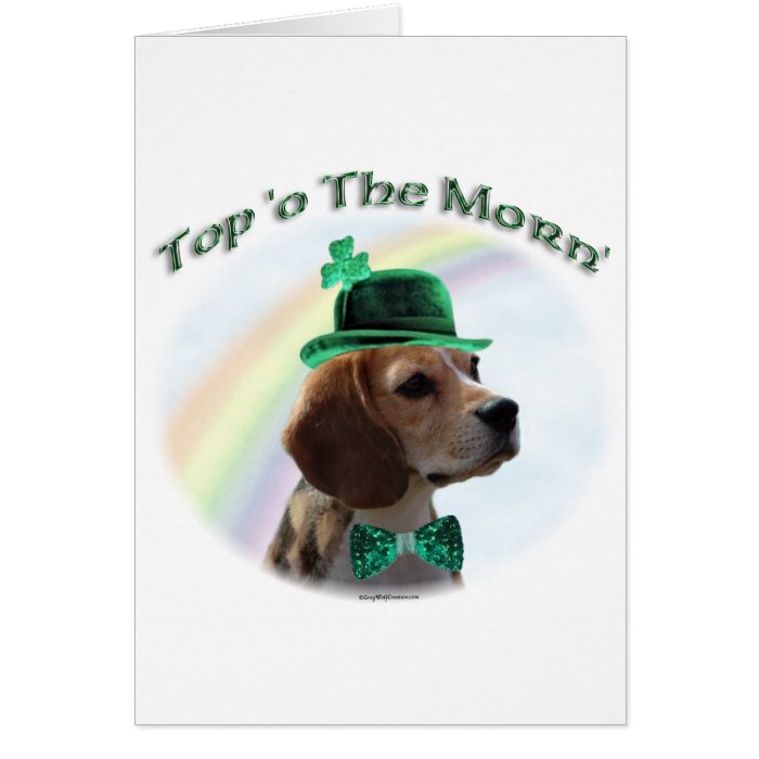 Beagle Top of the Morn Card