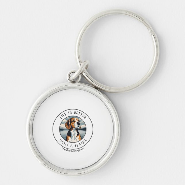 Beagle Tote Keychain (Front)