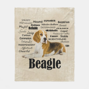 Beagle Traits Fleece Blanket