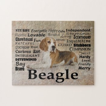 Beagle Traits Puzzle by ForLoveofDogs at Zazzle