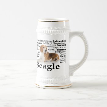 Beagle Traits Stein by ForLoveofDogs at Zazzle