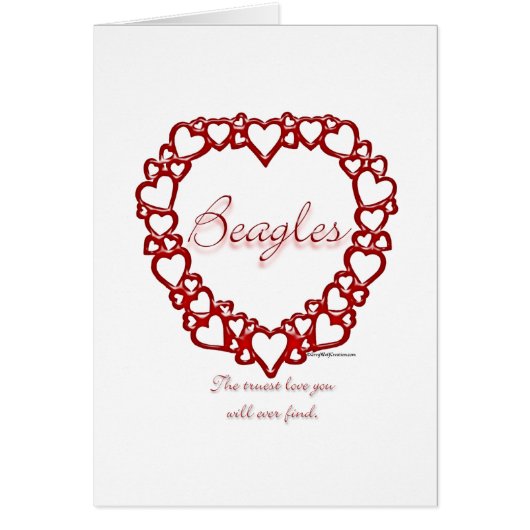Beagle True Love Cards (Front)