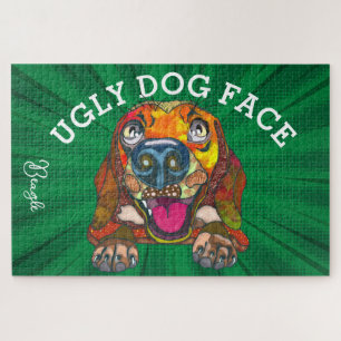 Beagle ugly dog face 1000 piece jigsaw puzzle