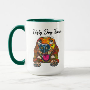 Beagle ugly dog face mug