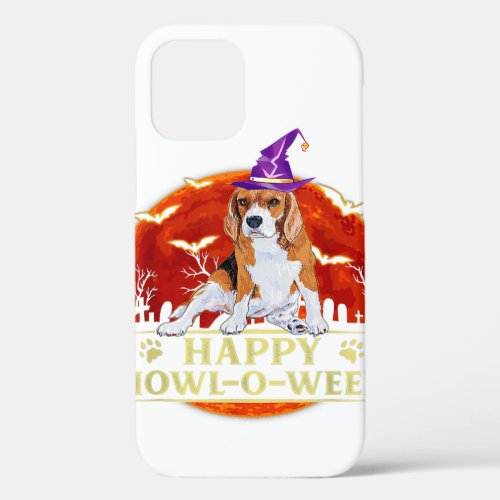 Beagle Ưitch Happy Howloween Halloween Pumpkin iPhone 12 Case