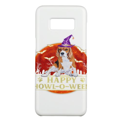 Beagle Ưitch Happy Howloween Halloween Pumpkin Case_Mate Samsung Galaxy S8 Case